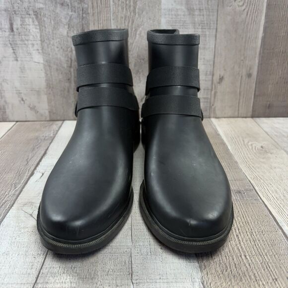 Chooka Midtown Strappy Women's Size 9 Ankle Rain Boot Bootie Waterproof Black - Picture 3 of 13